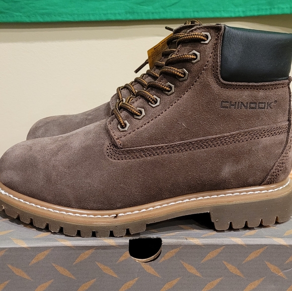 Chinook Mens Worker Suede Boot Size 8 - Picture 4 of 5